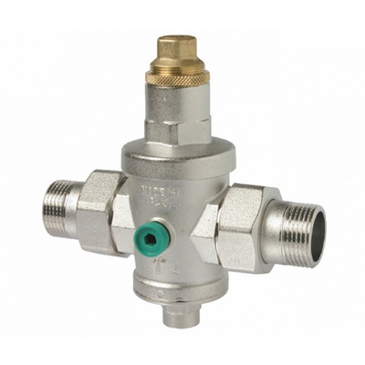 Riduttore di pressione con sede inox e bocchettoni MM 1