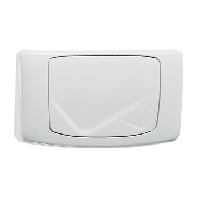 Placca di comando meccanica singolo scarico per cassette Angel-Rios bianca