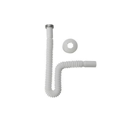 Tubo estensibile per sifoni con rosone tipo Lux 1