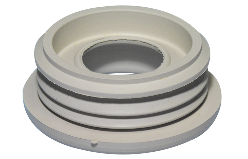 Morsetto in gomma NR bianca per canotti 30-44mm