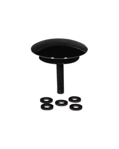 Tapparello in ottone cromato per colonna vasca