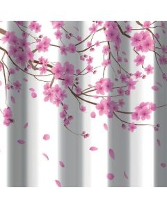 Tenda per doccia a 2 Lati in tessuto 180x200cm- Sakura Rosa