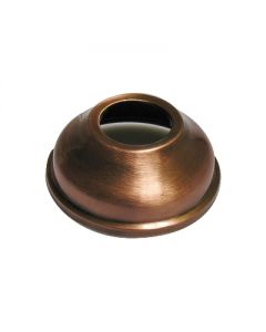 Rosone in ottone per wc 76mm con foro 30mm bronzato