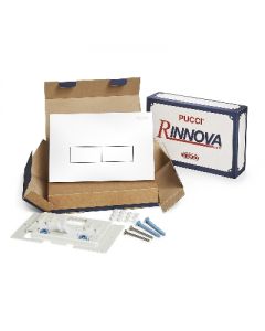 Kit rinnova placca Eco per cassette di scarico dal 2011 al 2013 bianco