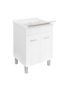 Lavatoio con mobile in idrofugo e tavola 60x50cm - Lux