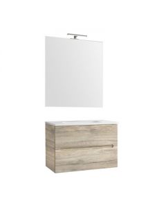 Mobile da bagno sospeso 70cm rovere nodi - Talia