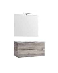 Mobile da bagno sospeso 90cm rovere nodi - Talia