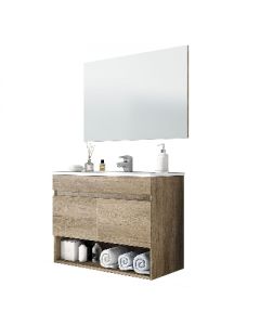 Mobile da bagno sospeso Cotton/Clint 64x80x45cm Nordik (Da Montare)