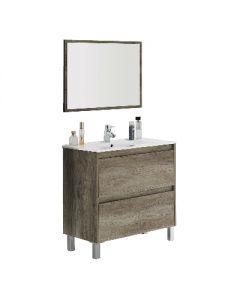 Mobile bagno Dakota/Drake 2 cassetti 80x80x45cm Nordik (Da Montare)