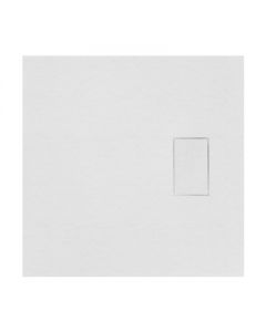 Piatto doccia quadrato bianco 80x80cm - Stone Essence Slim