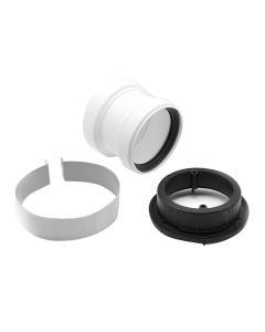 Adattatore scarico sistemi sdoppiati 60/100-80mm per caldaie a gas