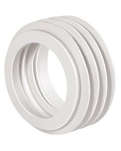 Morsetto per wc bianco 60mm - diametro interno 40/44mm