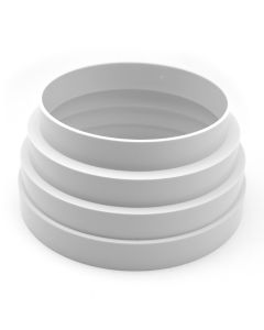 Cono di riduzione MF in abs 100-125mm per attacco giunto griglie di aerazione