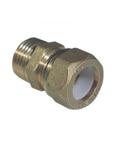 Nipple M bicono per tubo rame a stringere con ogiva Teflon 3/4 x12mm