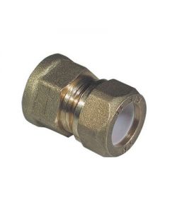 Nipple F bicono per tubo rame a stringere con ogiva Teflon 3/4 x12mm