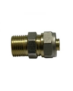 Raccordo diritto M per tubo multistrato a stringere 3/4 x26mm 5pz