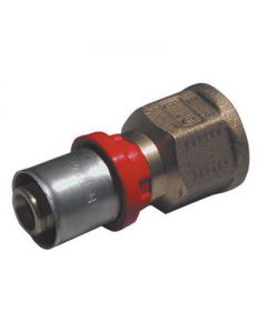 Raccordo diritto F 3/4 x26mm per tubo multistrato a pressare