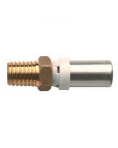 Raccordo diritto M 1x26mm per tubo multistrato a pressare