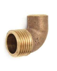 Gomito in bronzo MF 3/4 x22mm per tubo rame a saldare