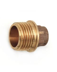 Nipples in bronzo diritto M 1/2 x12mm per tubo rame a saldare