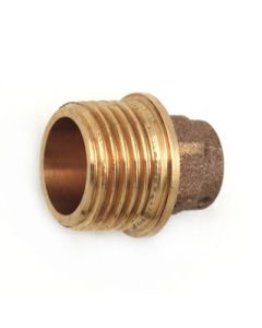 Nipples in bronzo diritto M 3/4 x14mm per tubo rame a saldare