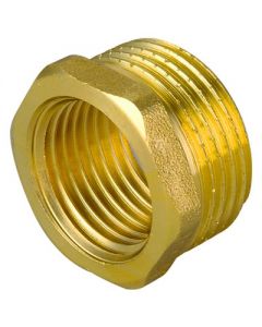 Riduzione MF in ottone giallo 3/8" x 1/4"