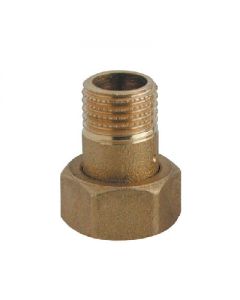 Bocchettone con o-ring e calotta 3/4" x 1" cromato