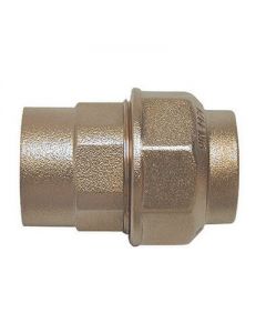 Raccordo diritto F in ottone Bugatti 2" x63mm per tubi in polietilene