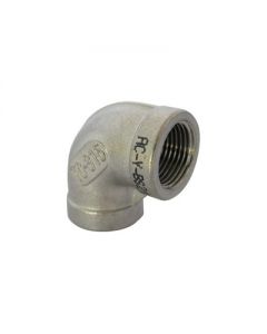 Gomito a 90° FF in acciaio inox 3/8"