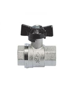 Valvola a sfera FF con farfalla 3/4'' DN 20 PN 40