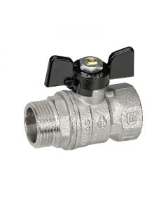 Valvola a sfera MF con farfalla 3/4" DN 20