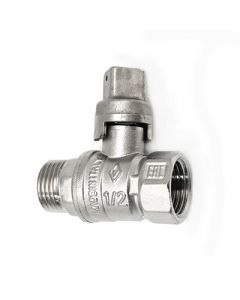 Valvola a sfera MF quadro piombabile 3/4" DN 20