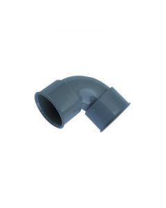Curva 87°30' FF in PVC grigio 40mm per tubi di scarico