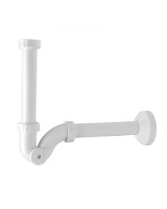 Sifone a S in abs bianco per bidet 1"1/4 x32mm