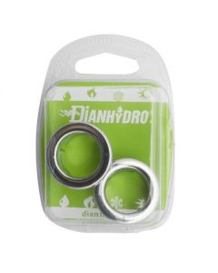 Ghiere di ricambio per troppo pieno in abs cromo 19mm 2pz