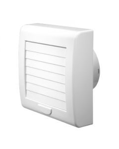 Aspiratore elicoidale a serranda da parete 155x165mm per foro 98mm