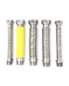 Kit flessibili inox estensibili per caldaie a gas 150/300mm 5 pz 