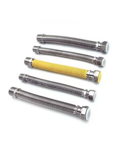 Kit flessibili inox estensibili per caldaie a gas 220/420mm 5 pz 