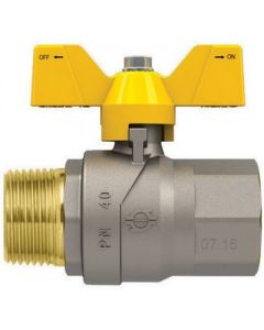 Valvola a sfera per gas con farfalla Futurgas MF 1/2"