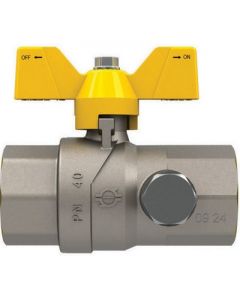 Valvola a sfera per gas con farfalla Futurgas FF 3/4"