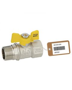 Valvola a sfera per gas MF a farfalla Dakota 3/4" f-brico 