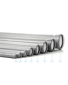 Tubo di scarico HTEM 1 Bicchiere PP3 Valsir 32x150mm
