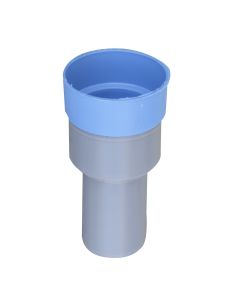 Raccordo diritto senza morsetto HTS con tappo 32 x 1"1/4 x 46mm per tubi di scarico