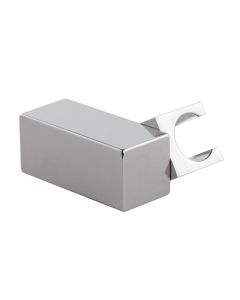 Supporto per doccetta snodato quadrato in ottone cromo
