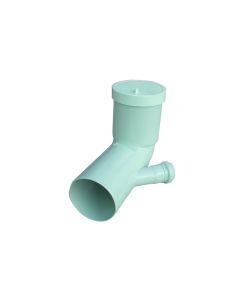Curva bianca per scarico wc prolungata attacco bicchiere SX Valsir 110/40mm