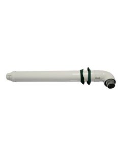 Kit scarico coassiale 60/100mm condensazione 90° 1000mm per caldaie a gas Chaffoteaux