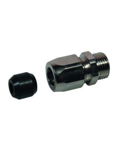 Adattatore portagomma per flessibile gas FF inox estensibile