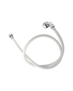 Flessibile per doccia retinato bianco 120cm