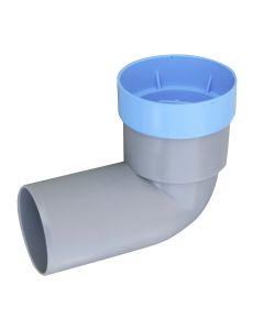 Curva tecnica di scarico wc HTSW senza morsetto Valsir 32 x 1"1/4 x 46 mm