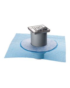 Chiusino sifonato in abs con rete 100x100mm